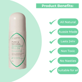 Florentine Gold Fragrance Free Crystal Deodorant Roll-On Benefits